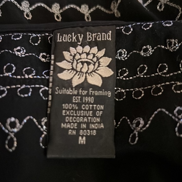 Gently worn, Lucky Brand black tunic. - Picture 5 of 5
